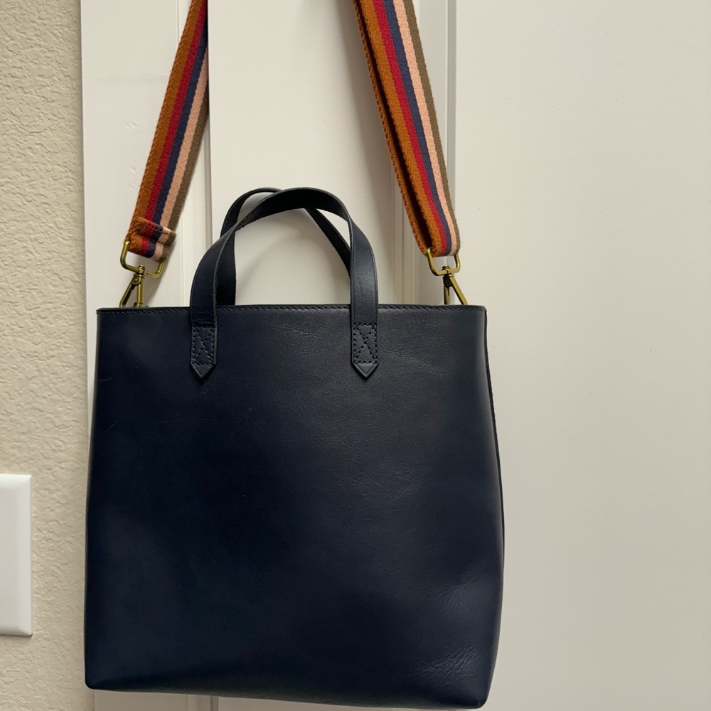 Madewell leather transport crossbody tote
